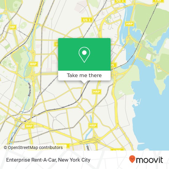 Enterprise Rent-A-Car map