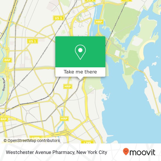 Mapa de Westchester Avenue Pharmacy