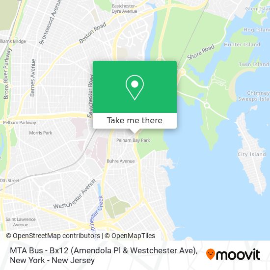 Mapa de MTA Bus - Bx12 (Amendola Pl & Westchester Ave)