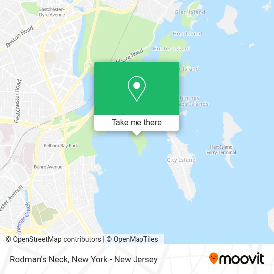 Rodman's Neck map