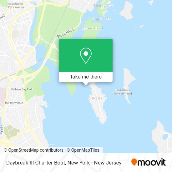 Daybreak III Charter Boat map