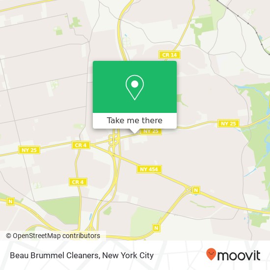 Beau Brummel Cleaners map