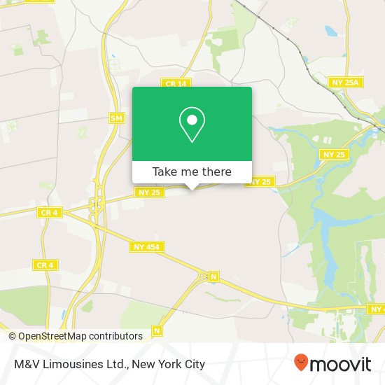 M&V Limousines Ltd. map