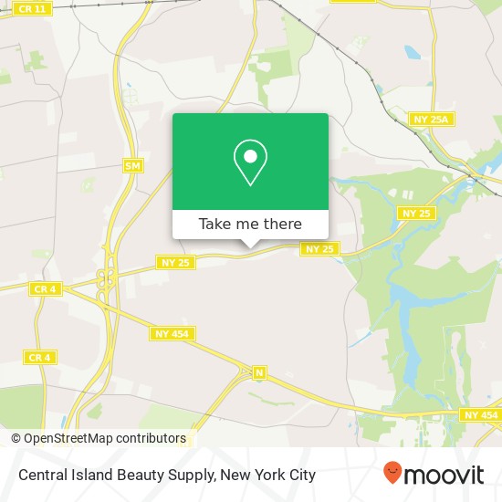 Central Island Beauty Supply map
