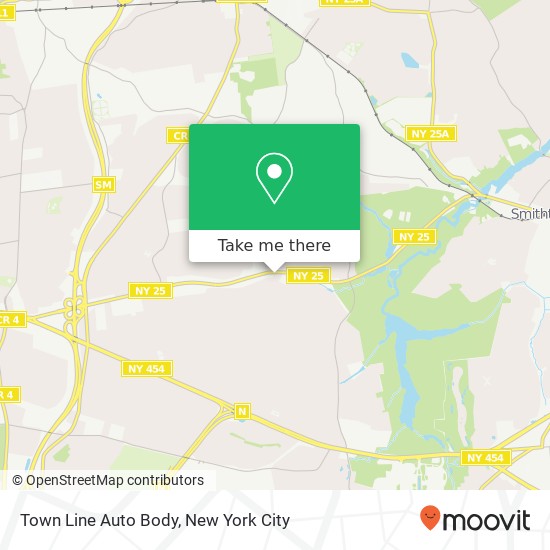 Town Line Auto Body map