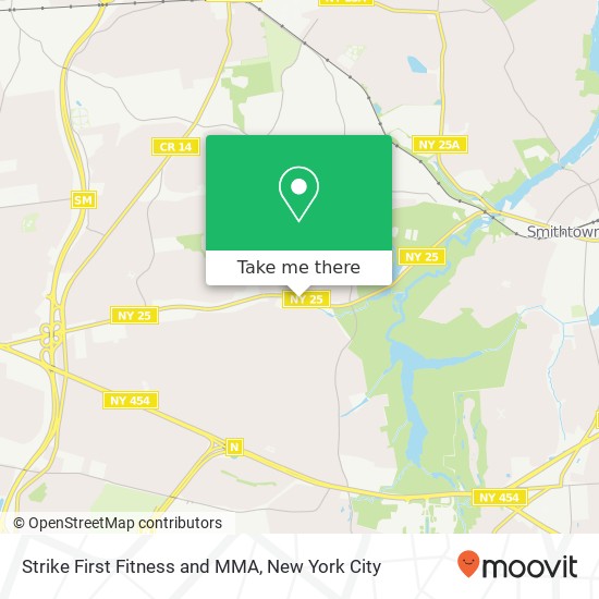 Strike First Fitness and MMA map