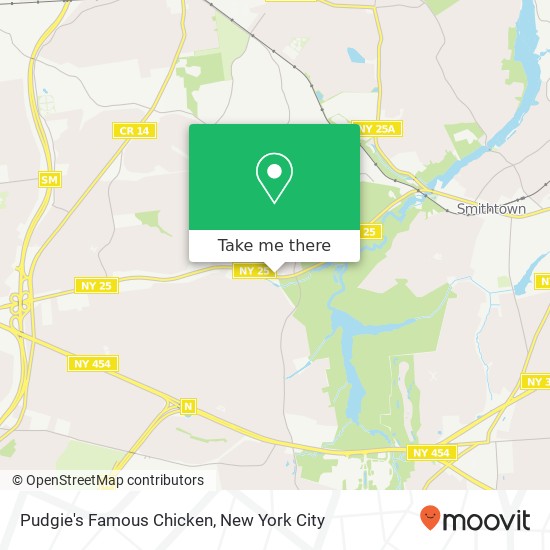 Mapa de Pudgie's Famous Chicken