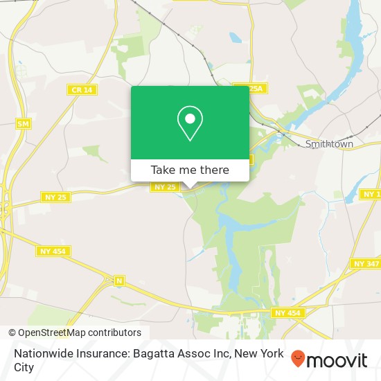 Mapa de Nationwide Insurance: Bagatta Assoc Inc