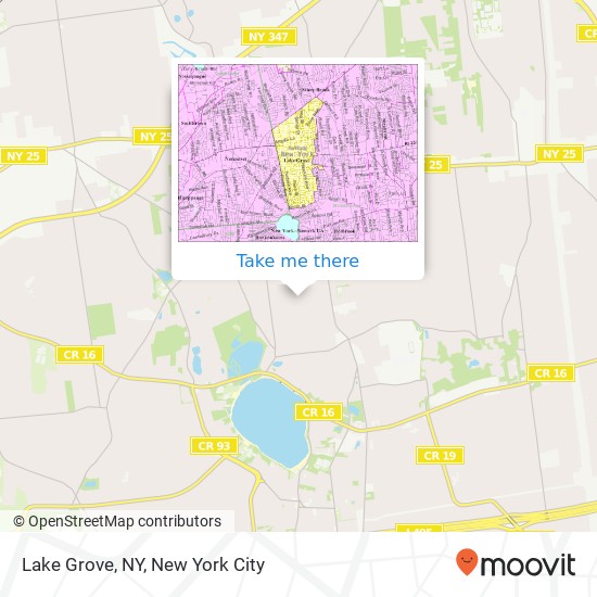 Lake Grove, NY map