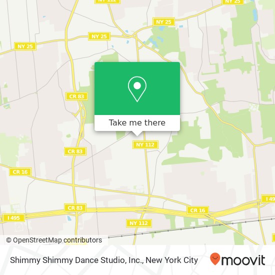 Shimmy Shimmy Dance Studio, Inc. map