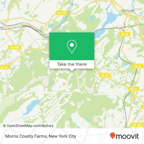 Morris County Farms map