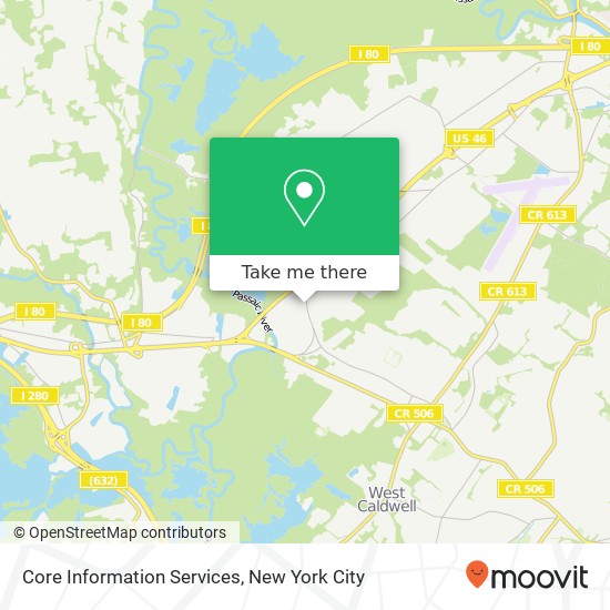 Core Information Services map