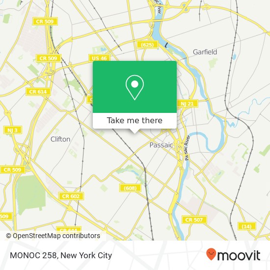 Mapa de MONOC 258