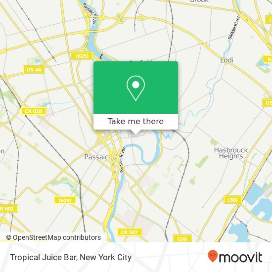 Tropical Juice Bar map