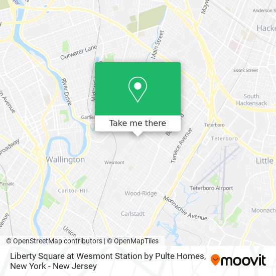 Liberty Square at Wesmont Station by Pulte Homes map