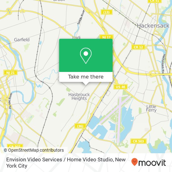 Envision Video Services / Home Video Studio map