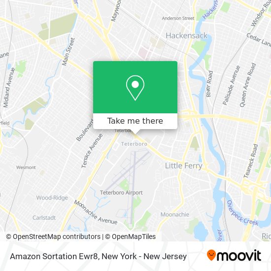 Amazon Sortation Ewr8 map