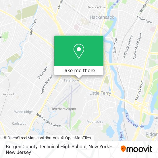 Mapa de Bergen County Technical High School