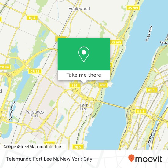 Telemundo Fort Lee Nj map