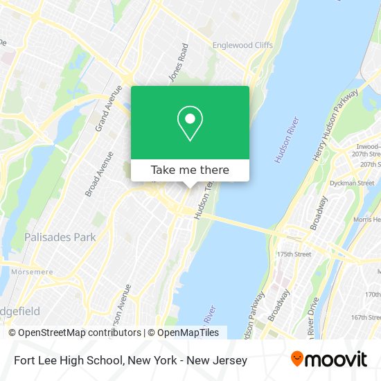 How to get to Fort Lee High School in Fort Lee, Nj by Bus or Subway?