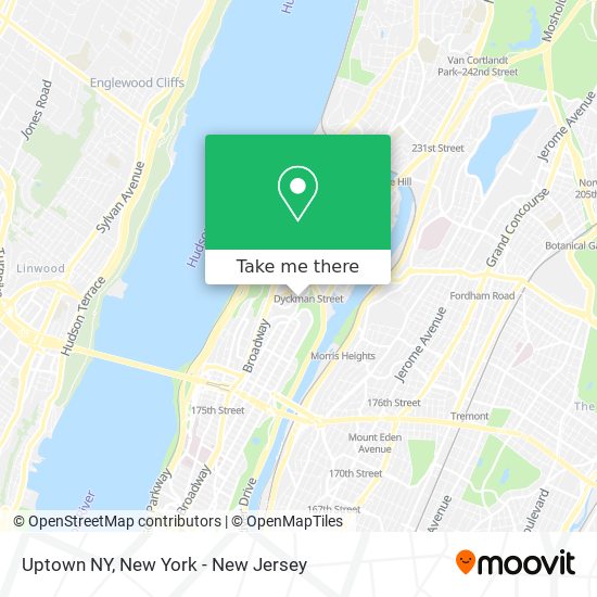Mapa de Uptown NY