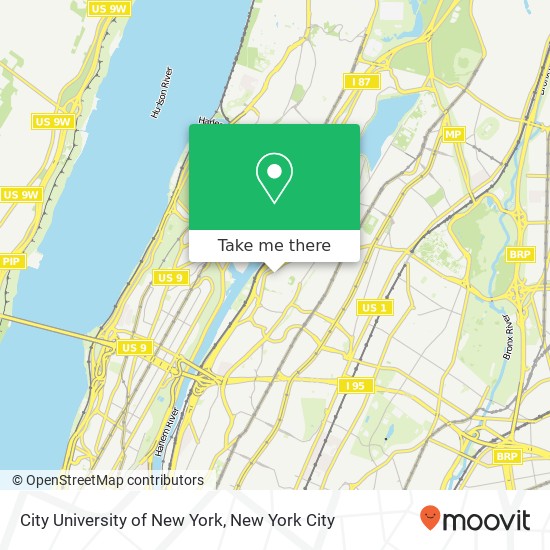 City University of New York map