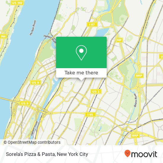 Sorela's Pizza & Pasta map