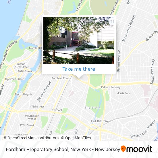 Fordham Preparatory School map