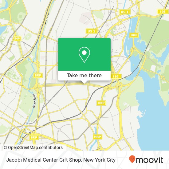 Jacobi Medical Center Gift Shop map