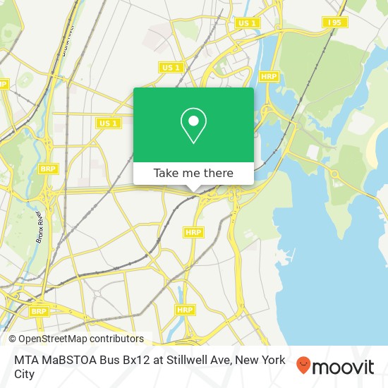 Mapa de MTA MaBSTOA Bus Bx12 at Stillwell Ave