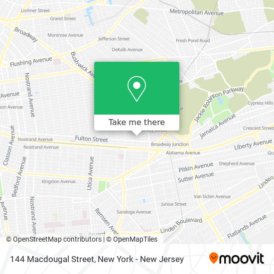 Mapa de 144 Macdougal Street