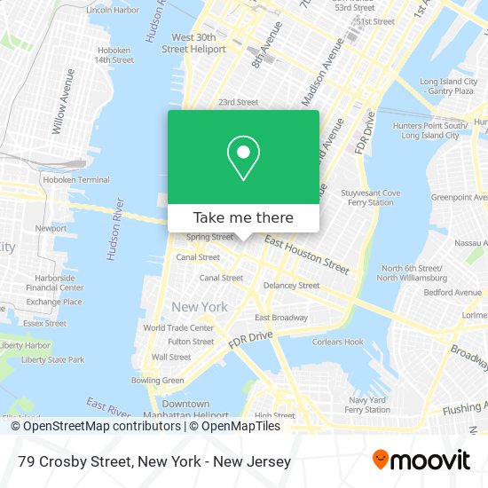 79 Crosby Street map