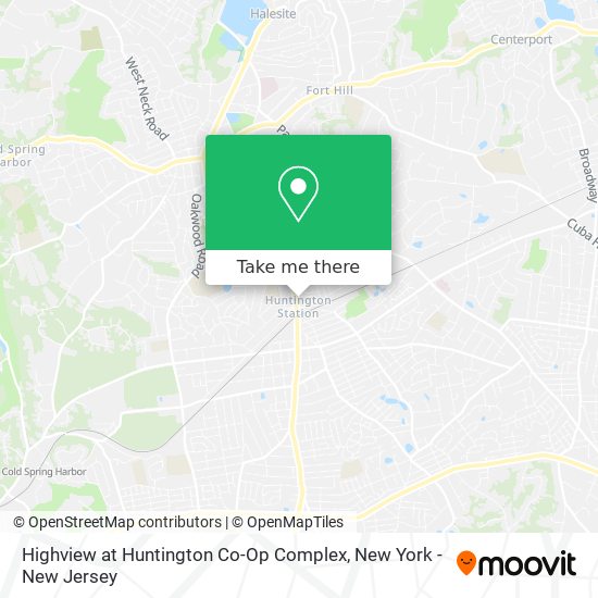 Mapa de Highview at Huntington Co-Op Complex