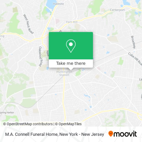 M.A. Connell Funeral Home map