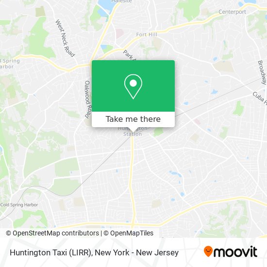 Huntington Taxi (LIRR) map