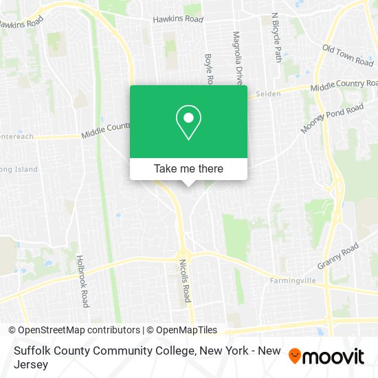 Mapa de Suffolk County Community College