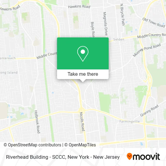 Riverhead Building - SCCC map