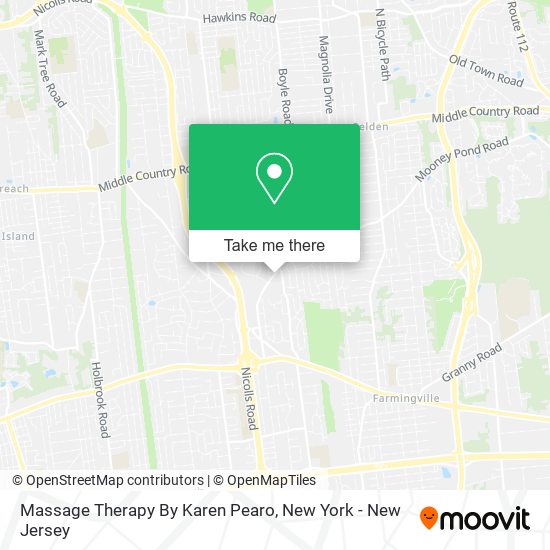 Mapa de Massage Therapy By Karen Pearo