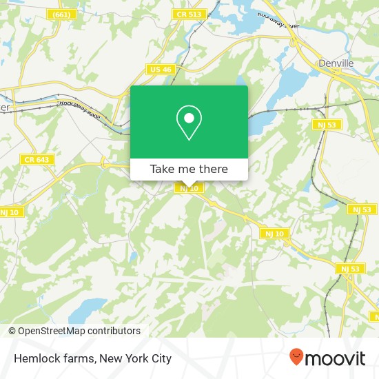 Mapa de Hemlock farms