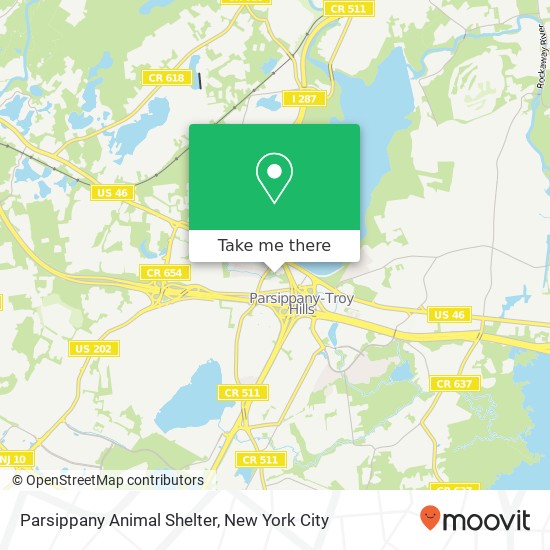 Parsippany Animal Shelter map