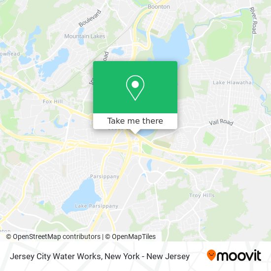 Mapa de Jersey City Water Works