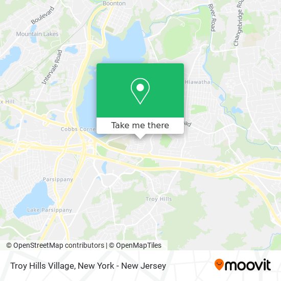 Troy Hills Village map