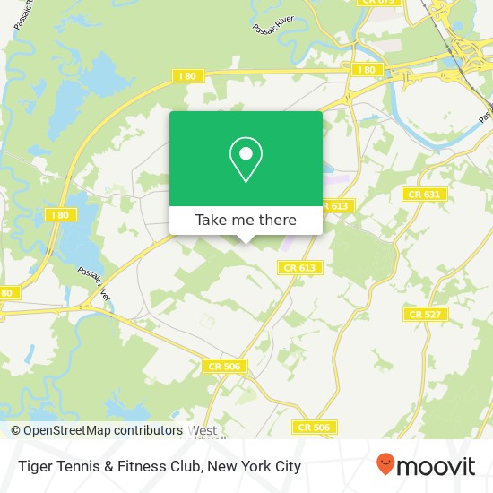 Tiger Tennis & Fitness Club map