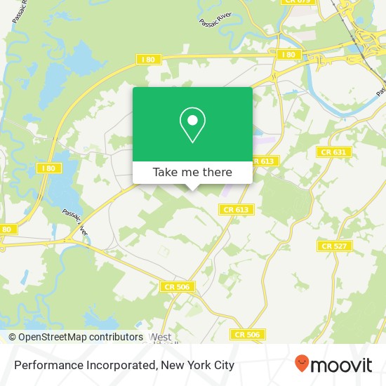 Performance Incorporated map