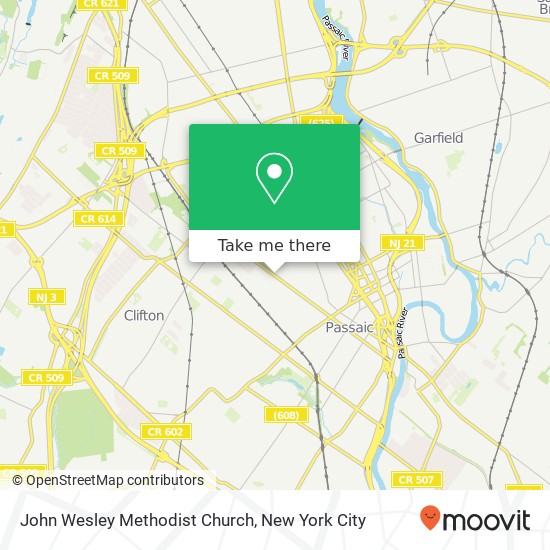 John Wesley Methodist Church map