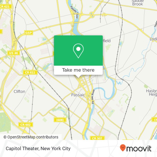 Capitol Theater map