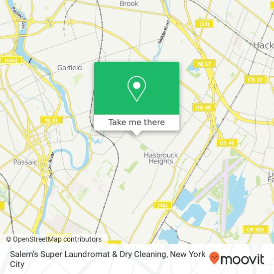 Mapa de Salem's Super Laundromat & Dry Cleaning