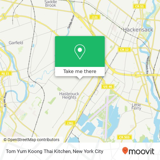 Mapa de Tom Yum Koong Thai Kitchen