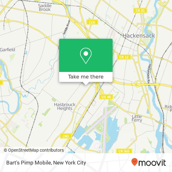 Bart's Pimp Mobile map