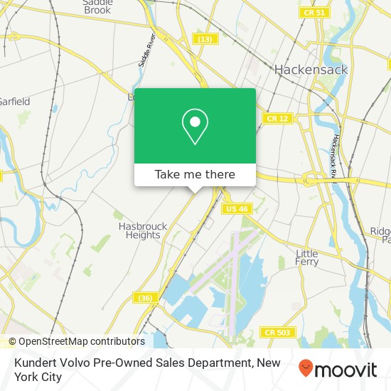 Mapa de Kundert Volvo Pre-Owned Sales Department